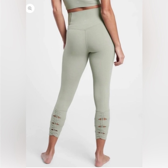 Athleta Pants - Athleta Salutation Stash Pocket I| Cinch 7/8 Sage Green